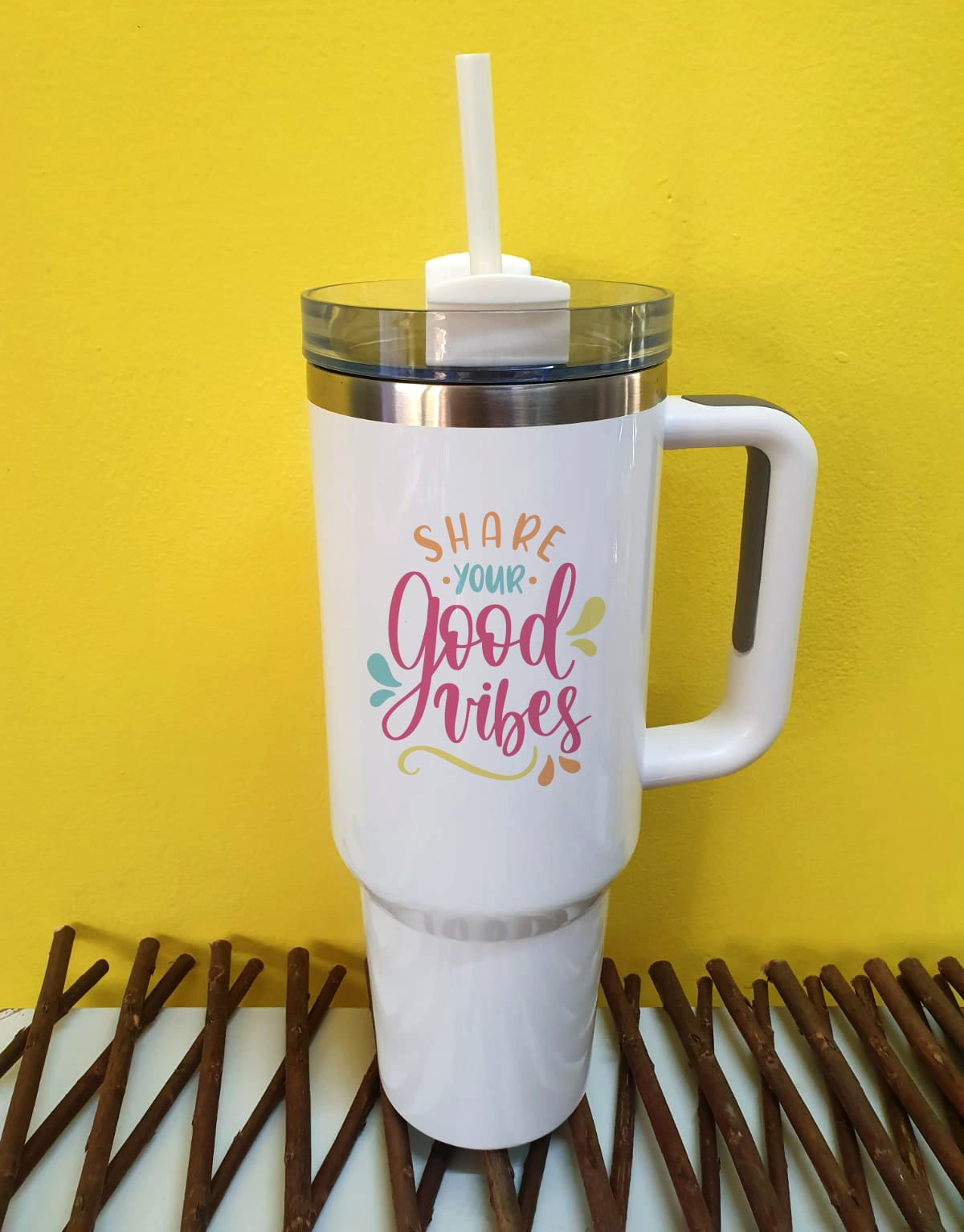 כוס תרמית דמוי סטנלי עם הדפסה