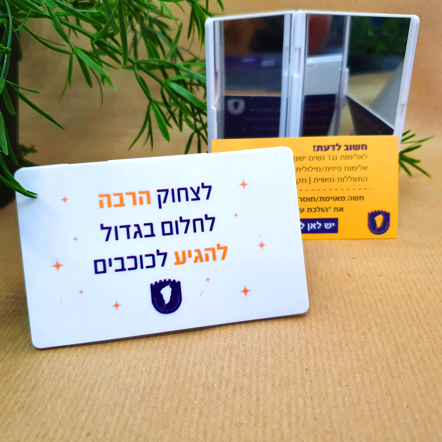 מראה עם הדפסה