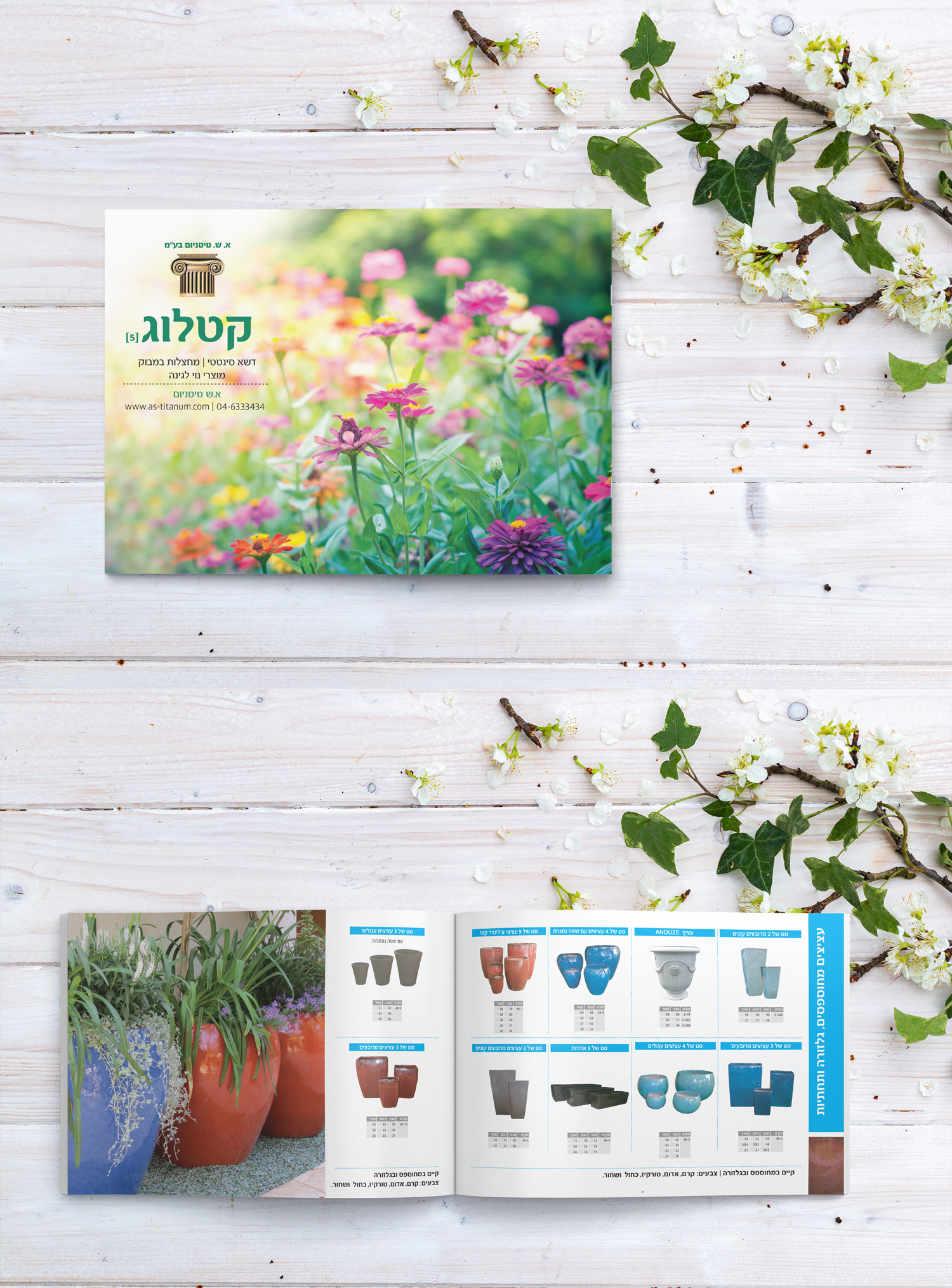 עיצוב קטלוג עבור א.ש. טיטניום